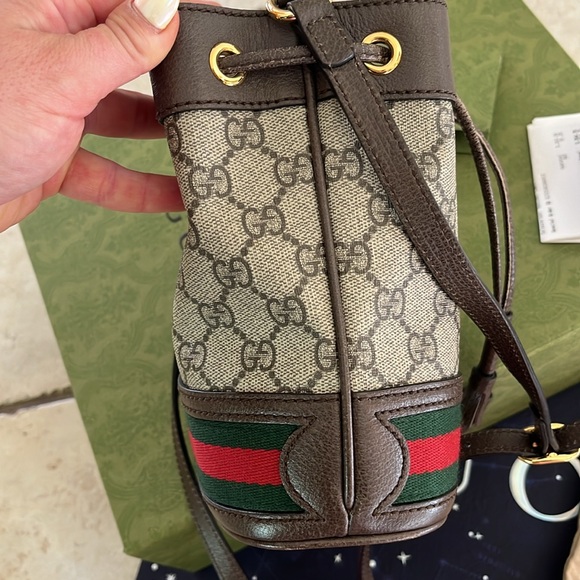 OPHIDIA GG MINI BUCKET BAG - Picture 9 of 11